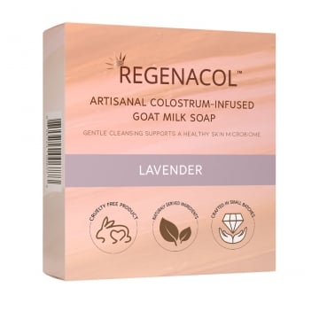 Regenacol™ Artisanal Colostrum-Infused Goat Milk Soap - Lavender