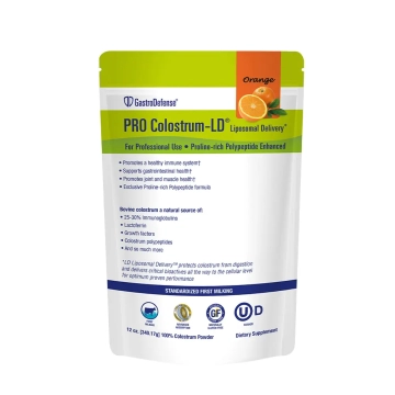 PRO Colostrum-LD® Powder, Natural Orange Flavor - Polypeptide Enhanced  :: 12oz (340 grams)